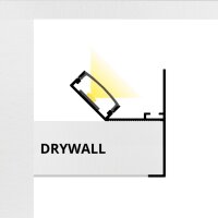 LED Profil für abgehängte Decken PD1 2m Maxi Weiß