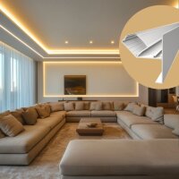 LED Profil für abgehängte Decken PD1 1m Maxi Weiß