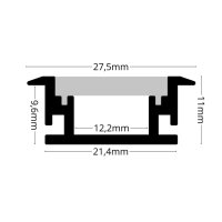 LED Bodenprofil BP4X 1m