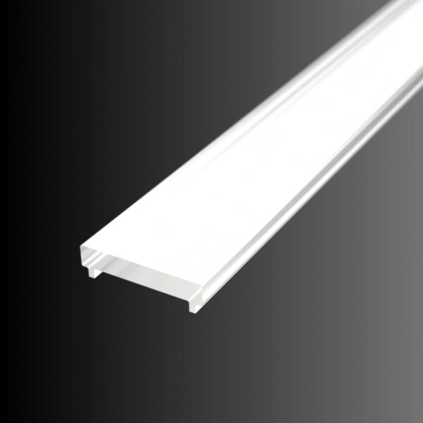 LED Bodenprofil BP4X Abdeckung Opal/Weiß 1m