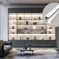 LED Glaskantenprofil GP1X 2m Weiß