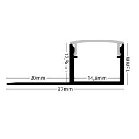 LED Trockenbauprofil TP13X 2m