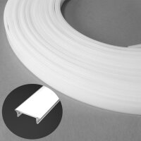 LED Profil Abdeckung flach opal/weiß 20m (UX-B,...