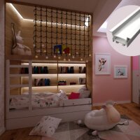 LED Einbauprofil EP16X 1m Weiß