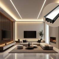 LED Einbauprofil EP20X 2m Schwarz