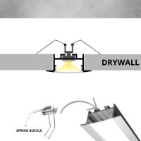 LED Einbauprofil EP20X 2m Schwarz
