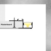 LED Profil für abgehängte Decken PD3 2m Weiß
