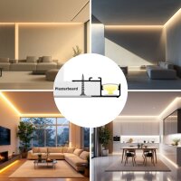 LED Profil für abgehängte Decken PD3 2m Weiß