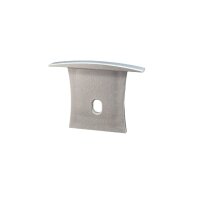 LED Profil Endkappe EP6X mit Loch Silber