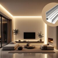 LED Einbauprofil EP7X 2m Weiß