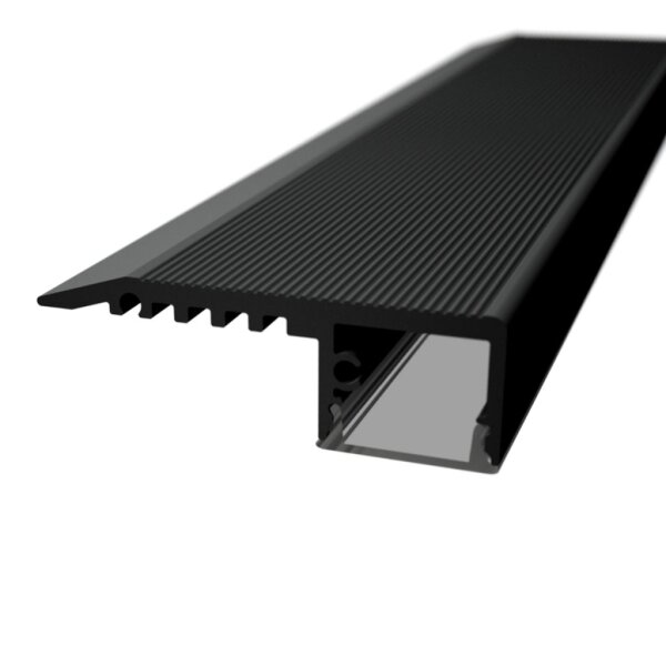 LED Treppenstufenprofil TS1X 2m Schwarz