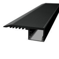LED Treppenstufenprofil TS1X 2m Schwarz