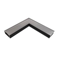 LED Profil UP1X Eckverbinder Schwarz mit weißer...