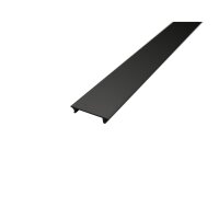 LED Profil UP10X Abdeckung Schwarz 2m