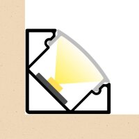 LED Eckprofil EP1X 3m Weiß