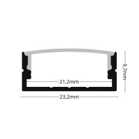 LED Profil UP3X 1m Weiß