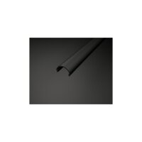 LED Profil UP8X Abdeckung Schwarz 1m