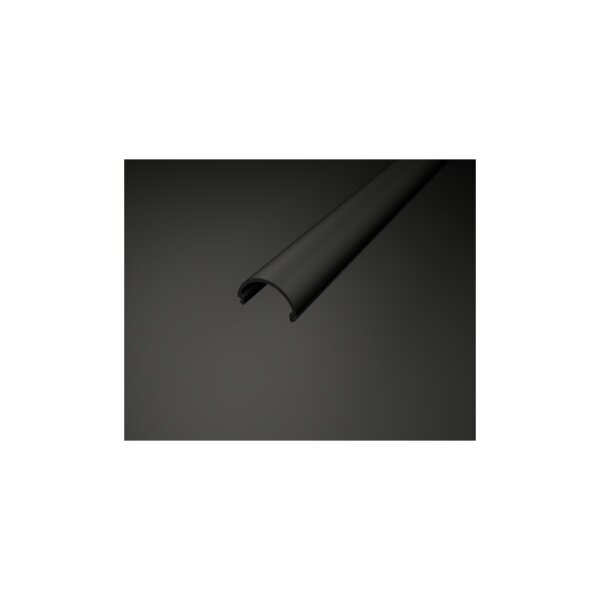 LED Profil UP8X Abdeckung Schwarz 2m