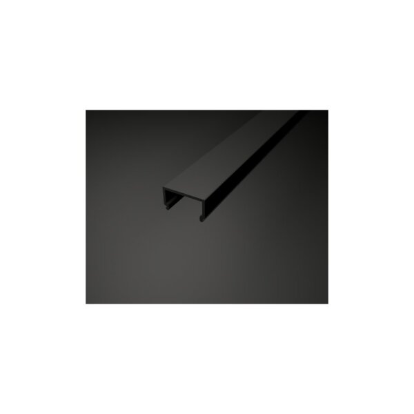 LED Profil UP9X Abdeckung Schwarz 1m