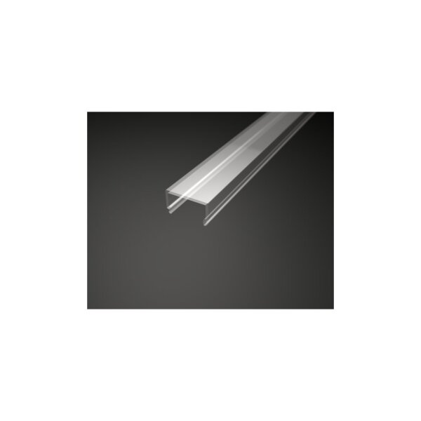 LED Profil UP9X Abdeckung Transparent 1m