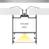 LED Profil für Hängeleuchten HP1X 2m