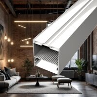 LED Profil für Hängeleuchten HP1X 2m Weiß