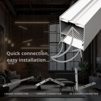 LED Profil für Hängeleuchten HP1X 2m Weiß