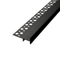 LED Fliesenkantenprofil FP1X 2m Schwarz