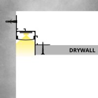 LED Profil für abgehängte Decken PD4 2m Weiß
