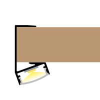 LED Regalbodenprofil RP1X 2m