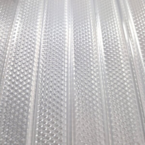 LED Profil Abdeckung prismatisch transparent 2m (UX-P, universal)