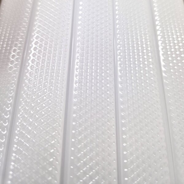 LED Profil Abdeckung prismatisch opal/weiß 2m (UX-P, universal)