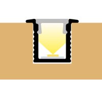 LED Einbauprofil Slim ESP1X 2m Weiß