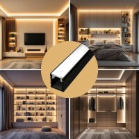 LED Profil Slim SP1X 2m Schwarz