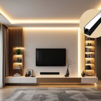 LED Profil Slim SP1X 2m Schwarz