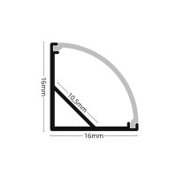 LED Eckprofil EP3X 2m Weiß